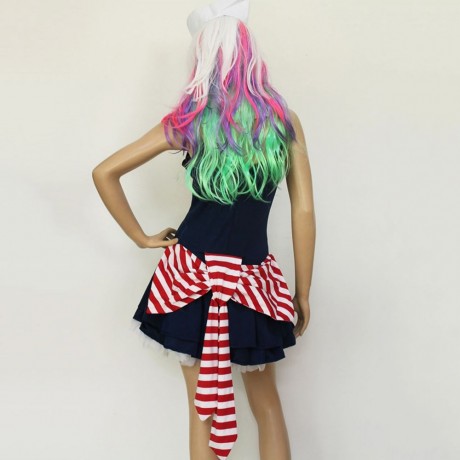 SEXY V-NECK TWO-PIECE COSPLAY COSTUME FOR WOMEN