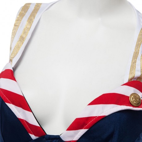 SEXY V-NECK TWO-PIECE COSPLAY COSTUME FOR WOMEN