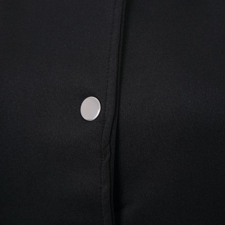 STYLISH ROUND COLLAR LONG SLEEVE FLORAL PRINT BUTTON DESIGN WOMEN'S BASEBALL COAT