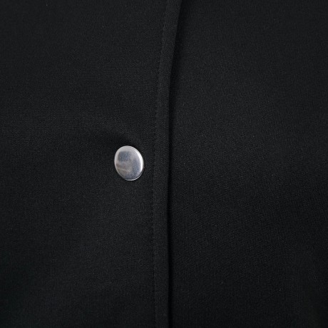 STYLISH ROUND COLLAR LONG SLEEVE FLORAL PRINT BUTTON DESIGN WOMEN'S BASEBALL COAT