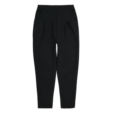 CASUAL HIGH WAIST PURE COLOR ZIPPERED LOOSE-FITTING NINTH WOMEN'S HAREM PANTS