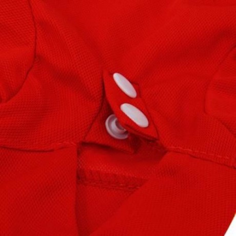 PUPPY KITTY SMALL PET COTTON POLO SHIRT CLOTHES COSTUME APPAREL (RED)