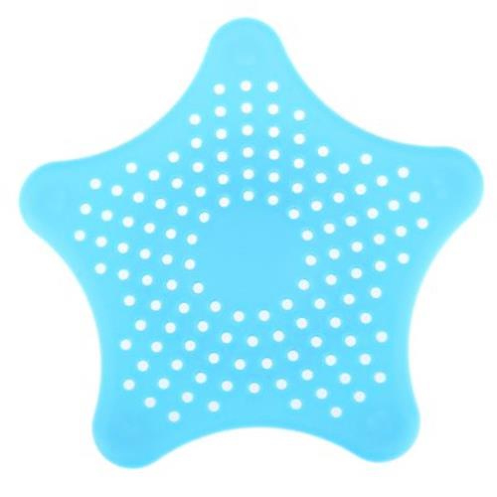 STAR SHAPE HAIR CATCHER RUBBER BATH SINK STRAINER SHOWER DRAIN COVER KITCHEN HELPER (BLUE) STAR SHAPE HAIR CATCHER RUBBER BATH SINK STRAINER SHOWER DRAIN COVER KITCHEN HELPER (BLUE)