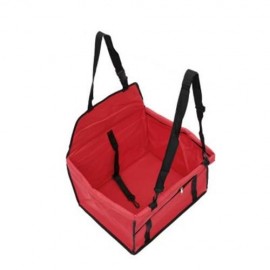 DURABLE CAR DOG SEAT CARRIER SAFETY BELT BAG PUPPY PROTECTOR (RED)
