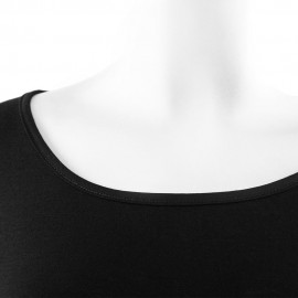 FASHIONABLE ROUND NECK SHORT SLEEVE LACE STITCHING DOVETAIL HEM LOOSE FITTING WOMEN'S BLOU