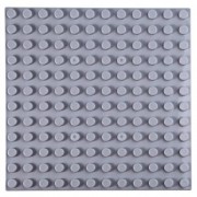 192 X 192MM SMALL BUILDING BLOCK BASE PLATE KIDS EDUCATIONAL TOY (GRAY)