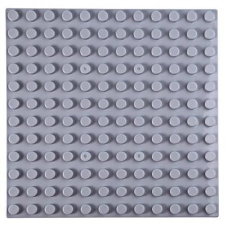 192 X 192MM SMALL BUILDING BLOCK BASE PLATE KIDS EDUCATIONAL TOY (GRAY)