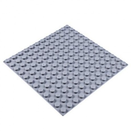 192 X 192MM SMALL BUILDING BLOCK BASE PLATE KIDS EDUCATIONAL TOY (GRAY)