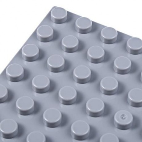 192 X 192MM SMALL BUILDING BLOCK BASE PLATE KIDS EDUCATIONAL TOY (GRAY)