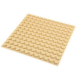 192 X 192MM SMALL BUILDING BLOCK BASE PLATE KIDS EDUCATIONAL TOY (BEIGE)