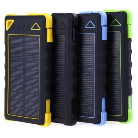 CHARMPIE S80 WATERPROOF SOLAR BATTERY CHARGER 8000MAH LED LIGHT 8 PIN MICRO USB CABLE DUAL