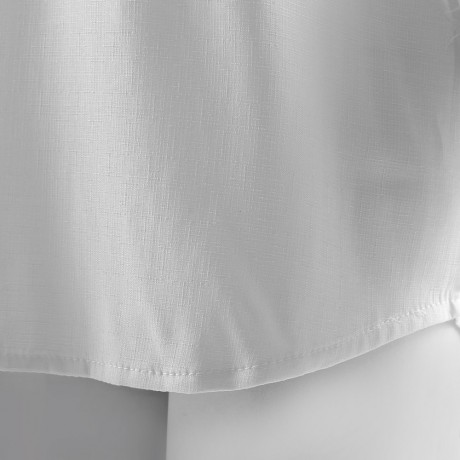 STYLISH ROUND NECK LONG SLEEVE TASSELS SHOULDER DESIGN WOMEN'S CHIFFON SHIRT