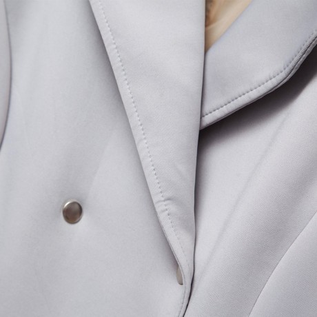 CHIC TURN DOWN COLLAR LONG SLEEVE DOUBLE-BREASTED LACE-UP WOMEN'S TRENCH COAT