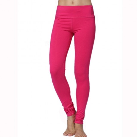 ACTIVE ELASTIC WAIST SOLID COLOR SKINNY WOMEN'S PANTS