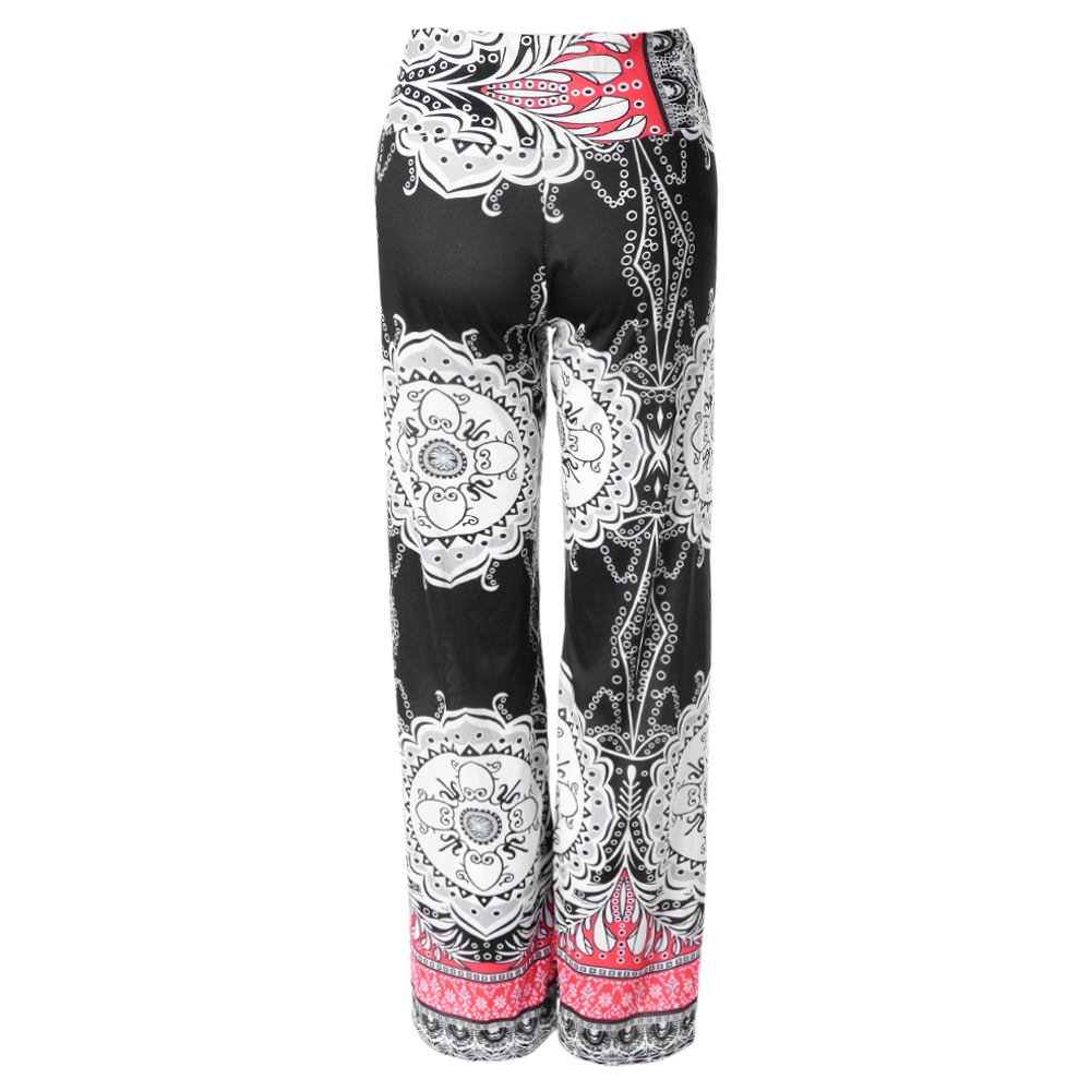 ETHINIC STYLE HIGH-WAISTED PRINTED LOOSE-FITTING EXUMAS PANTS FOR WOMEN
