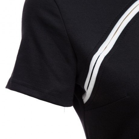 STYLISH RETRO MANDRAIN COLLAR SHORT SLEEVED SOLID ELASTIC CHEONGSAM