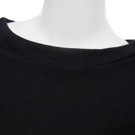 ELEGANT ROUND NECK LONG SLEEVE KNITTED SWEATER   SEMI LONG TIGHT KNIT SKIRT SUIT