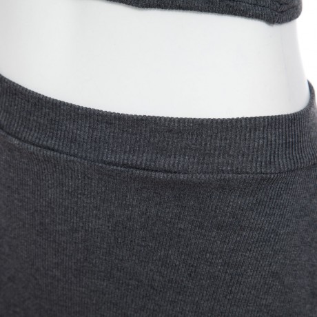 ELEGANT ROUND NECK LONG SLEEVE KNITTED SWEATER   SEMI LONG TIGHT KNIT SKIRT SUIT