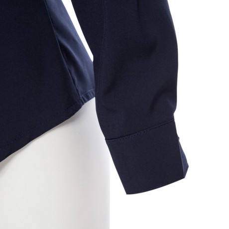 SEXY TEMPERAMENT BACKLESS LONG SLEEVED HOLLOW SOLID SHIRT DRESS