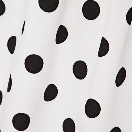CHIC HIGH-WAIST POLKA DOT PRINT A-LINE BALL GOWN SKIRT FOR WOMEN