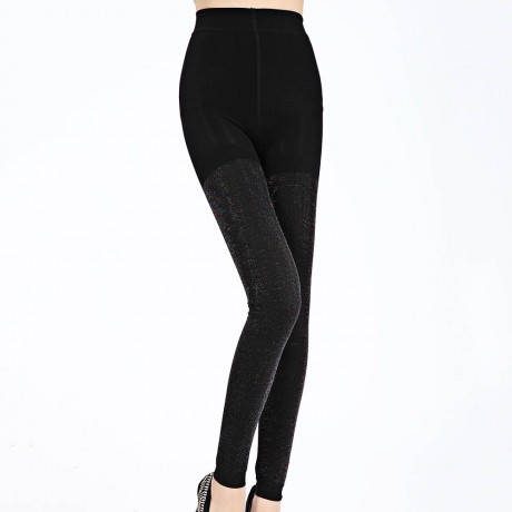 SEXY ELASTIC BODYCON SHINER PANTYHOSE WITH VELVET FOR WOMEN