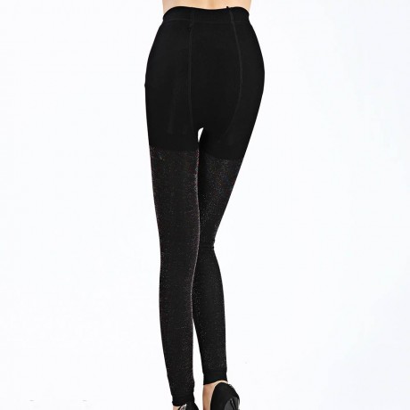 SEXY ELASTIC BODYCON SHINER PANTYHOSE WITH VELVET FOR WOMEN