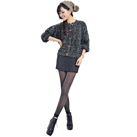 SEXY ELASTIC BODYCON SHINER PANTYHOSE WITH VELVET FOR WOMEN