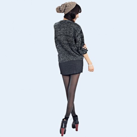 SEXY ELASTIC BODYCON SHINER PANTYHOSE WITH VELVET FOR WOMEN