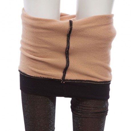 SEXY ELASTIC BODYCON SHINER PANTYHOSE WITH VELVET FOR WOMEN
