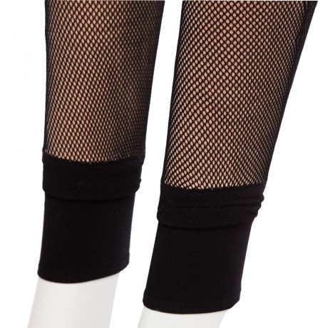 SEXY HIGH WAIST ELASTIC NET SPLICED BODYCON PANTYHOSE WITH VELVET FOR LADIES