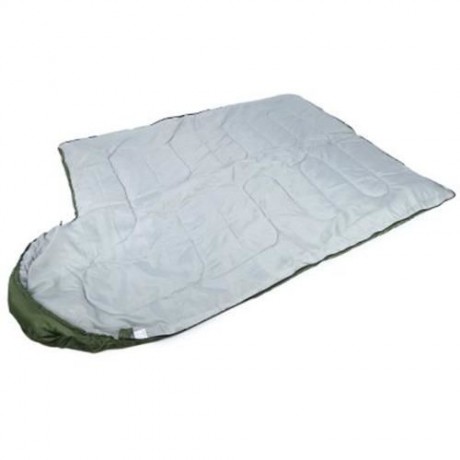 OUTDOOR CAMPING TRAVEL ENVELOPE WATER RESISTANCE HOODED SLEEPING BAG (ARMY GREEN)