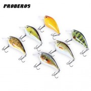 PROBEROS 6PCS 6 COLOR FISHING CRANKBAIT HOOK LURE BAIT (COLORMIX)