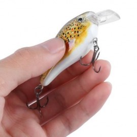 PROBEROS 6PCS 6 COLOR FISHING CRANKBAIT HOOK LURE BAIT (COLORMIX)