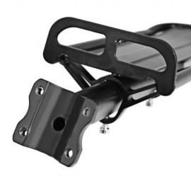 ALUMINUM ALLOY BICYCLE CARRIER REAR RACK PALLET SHELF CYCLING ACCESSORY (BLACK)