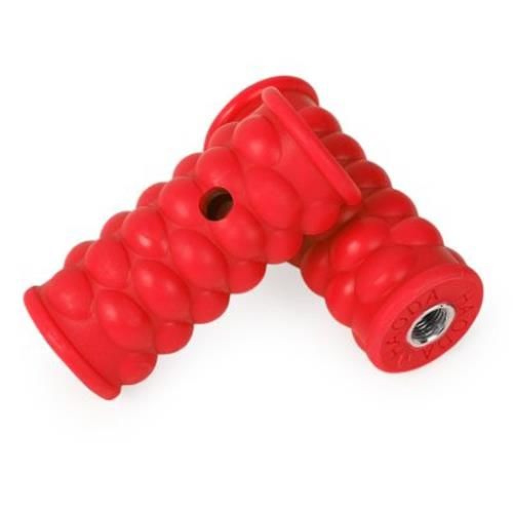 2PCS BICYCLE CYCLING MOUNTAIN BIKE PLASTIC WHEEL PEDALS FOOT PEGS (RED)