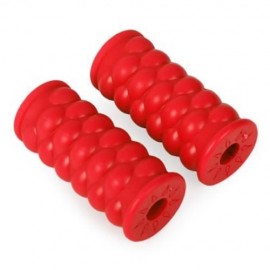 2PCS BICYCLE CYCLING MOUNTAIN BIKE PLASTIC WHEEL PEDALS FOOT PEGS (RED)