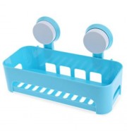 HIGH QUALITY MULTIFUNCTIONAL KITCHEN BATHROOM SUCKER STORAGE HOLDER SHELF (BLUE)