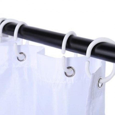 CITYSCAPE GREY PARIS EIFFEL TOWER RED LIP DESIGN PATTERN WATERPROOF POLYESTER BATH CURTAIN