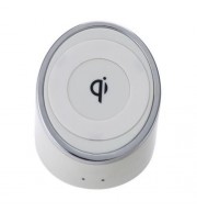 HORSESHOE SHAPE ANTI-SKID SURFACE PORTABLE QI WIRELESS CHARGER (WHITE)