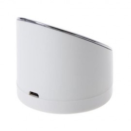 HORSESHOE SHAPE ANTI-SKID SURFACE PORTABLE QI WIRELESS CHARGER (WHITE)