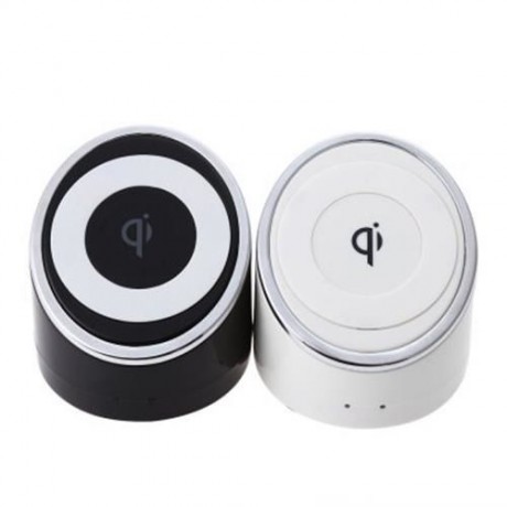 HORSESHOE SHAPE ANTI-SKID SURFACE PORTABLE QI WIRELESS CHARGER (WHITE)