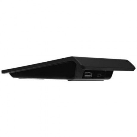 QI WIRELESS CHARGER USB OUTPUT CHARGING STAND (BLACK)