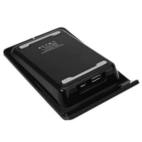 QI WIRELESS CHARGER USB OUTPUT CHARGING STAND (WHITE)