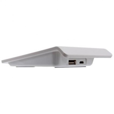 QI WIRELESS CHARGER USB OUTPUT CHARGING STAND (WHITE)