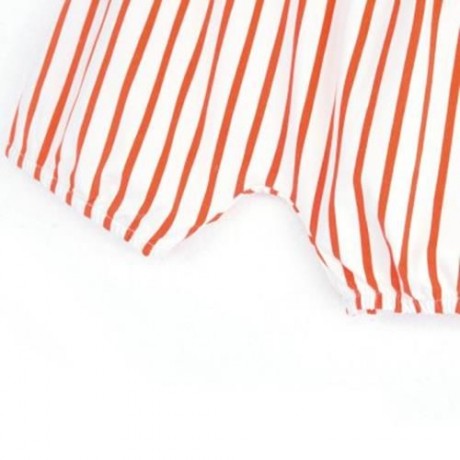 2PCS KIDS ROUND COLLAR T-SHIRT PANTS HOME CLOTHES (DARKSALMON)