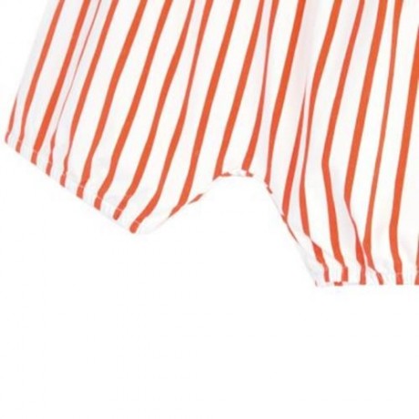 2PCS KIDS ROUND COLLAR T-SHIRT PANTS HOME CLOTHES (DARKSALMON)