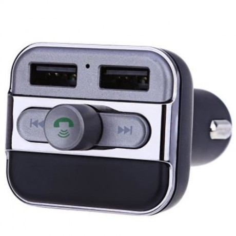BT20 BLUETOOTH CAR MP3 WMA AUDIO TRANSMITTER HANDS-FREE CALL 5V 3.4A DUAL USB CHARGER SUPP