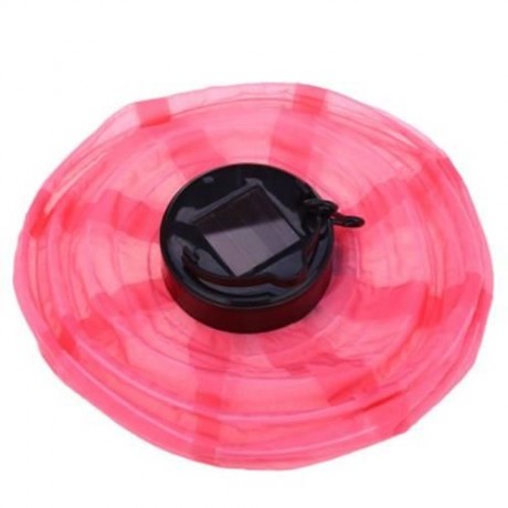 SOLAR POWERED LED LIGHT NON-WOVEN LANTERN LAMP (ROSE)