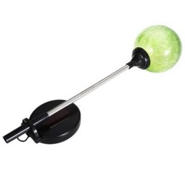 LED SOLAR POWERED PATIO DECORATIVE LAMP STAINLESS STEEL CRACK GLASS BALL LIGHT (CRYSTAL G