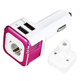 TL20 MULTIFUNCTION CAR OXYGEN BAR DUAL USB QUICK CHARGER ADAPTER BLUETOOTH V4.0 HANDS-FREE